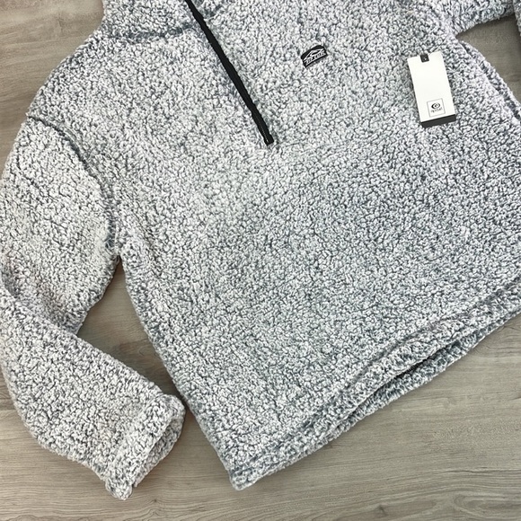 🔆RIP CURL🔆 DARK N STORMY 1/4 ZIP CREW SWEATER JACKET - Picture 7 of 15
